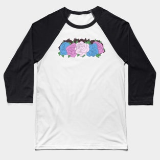 Transgender Pride Flower Crown Baseball T-Shirt